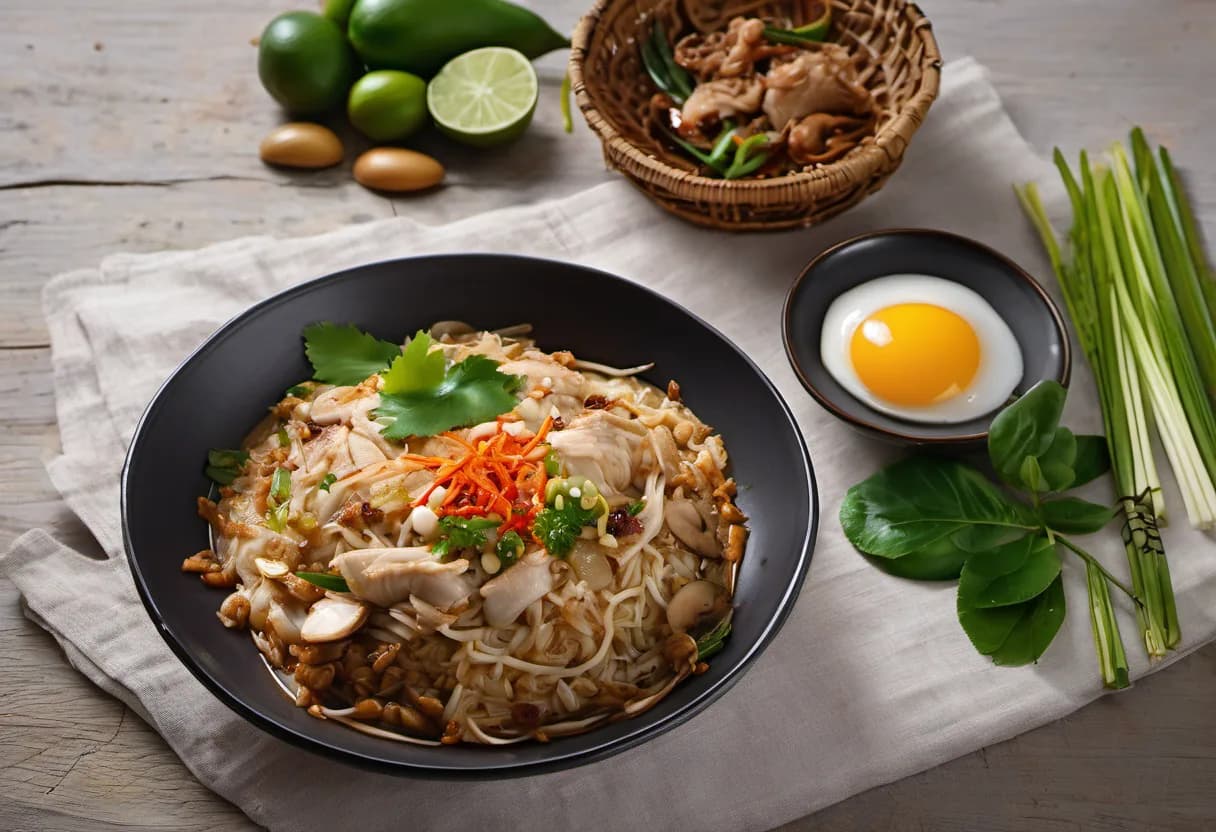 Kuay Teow Kua Gai (ก๋วยเตี๋ยวคั่วไก่)