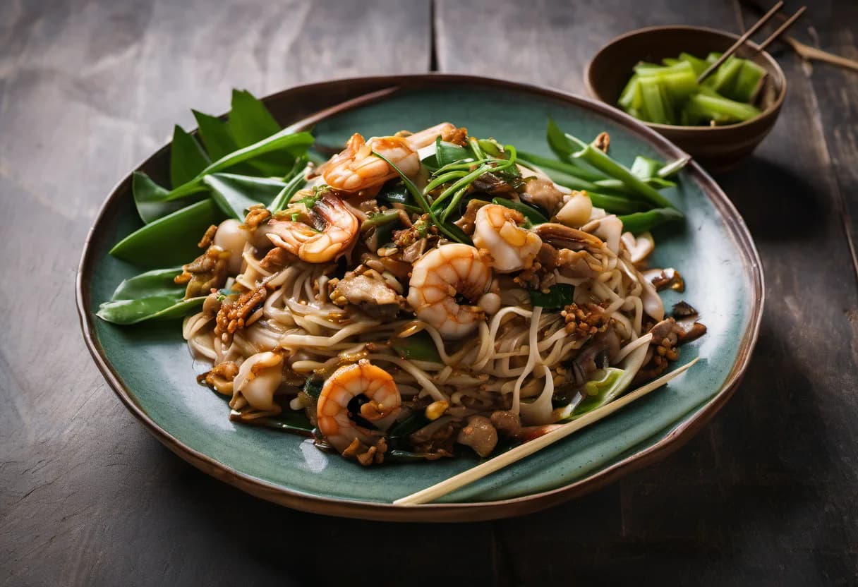 Pad See Ew Talay (ผัดซีอิ๊วทะเล)