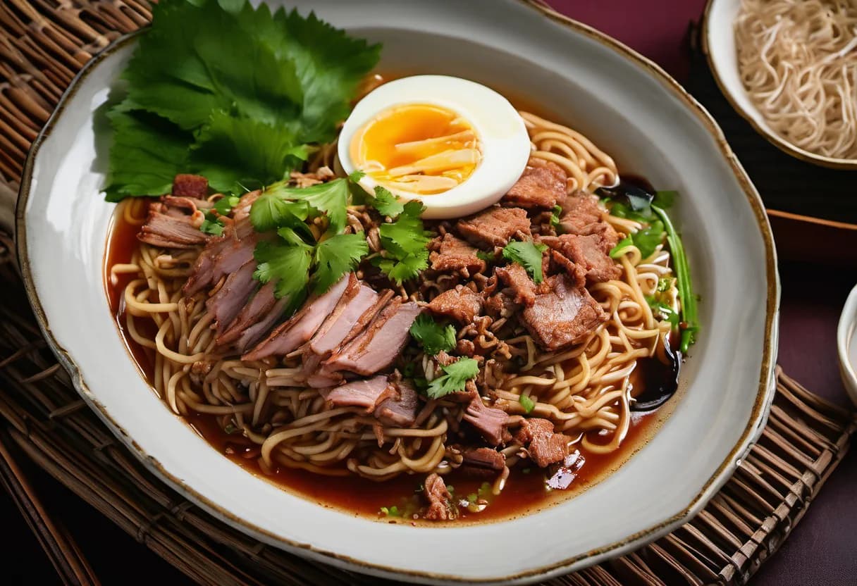 Ba Mee Moo Daeng (บะหมี่หมูแดง)