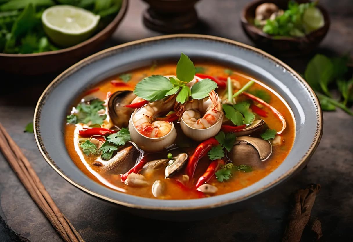 Tom Yum Pak (ต้มยำผัก)