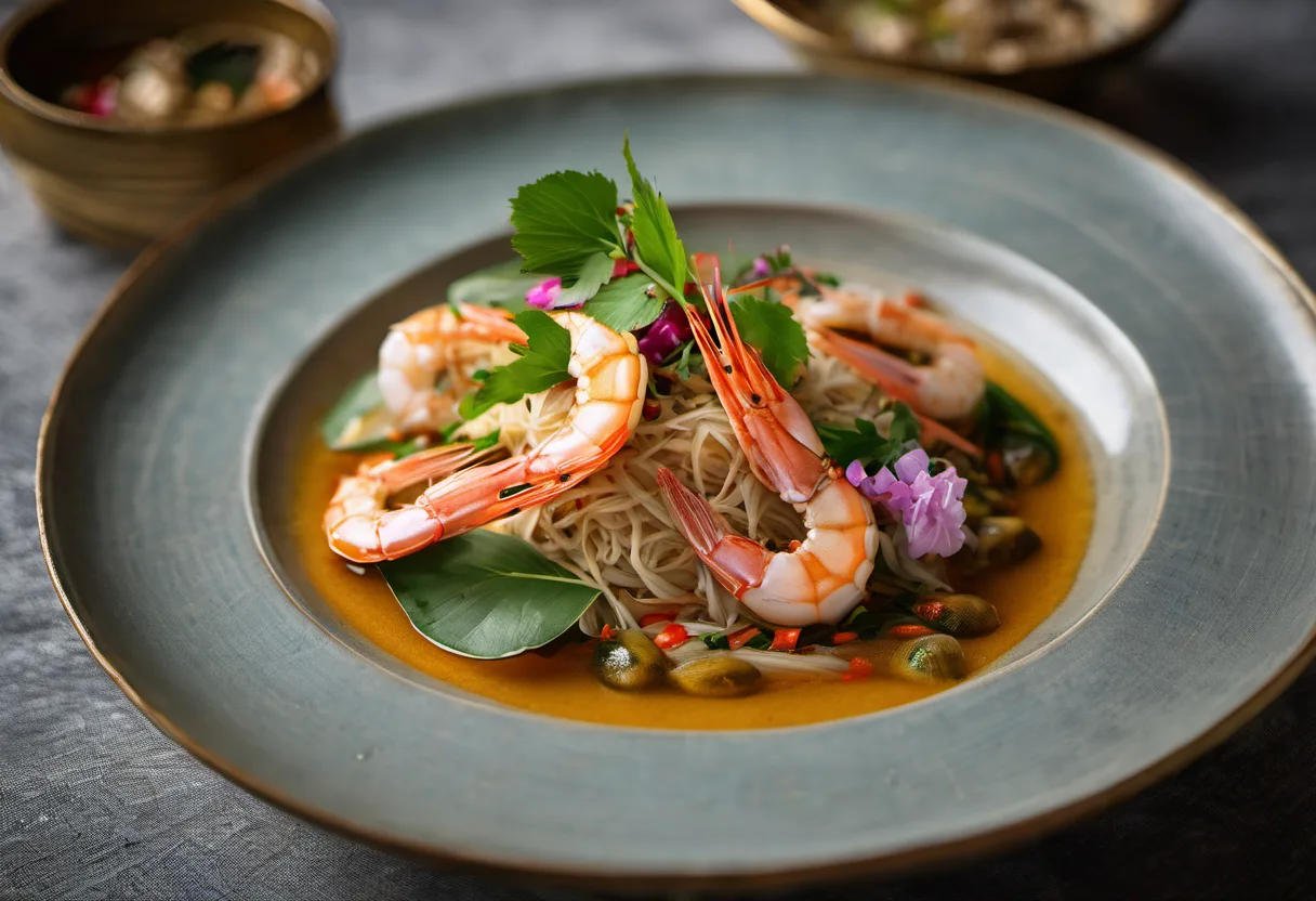 Goong Ob Woon Sen (กุ้งอบวุ้นเส้น)